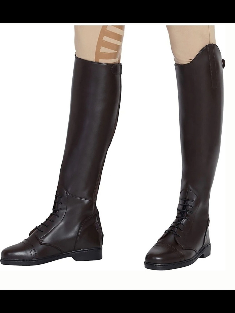 Tuffrider-Tall Brown Riding Boots for Women - Sleek Lace-Up Design